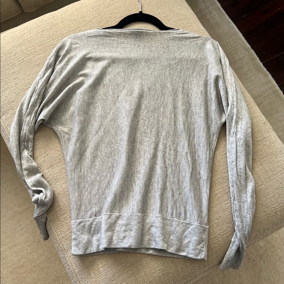 White + Warren Cashmere Fitted Sweater Gray Size Small - Picture 3 of 4